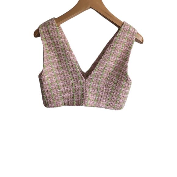 Zara Cropped Waistcoat with Rhinestone Buttons - Picture 6 of 9